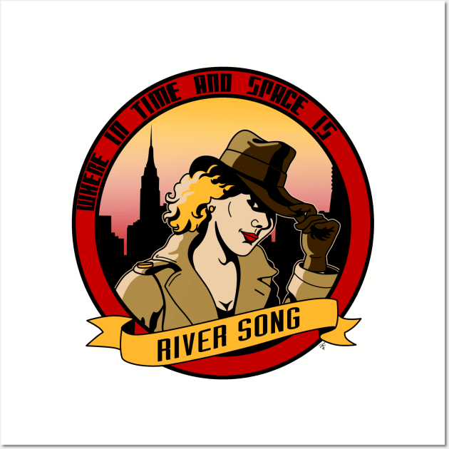 Where in Time and Space is River Song? Wall Art by mikaelak